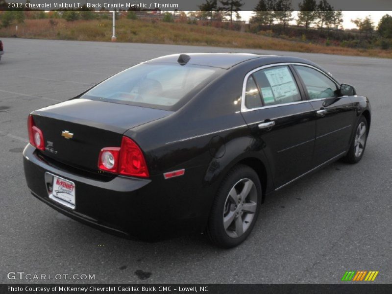 Black Granite Metallic / Titanium 2012 Chevrolet Malibu LT