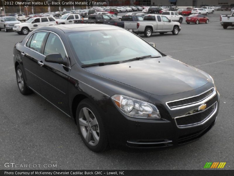 Black Granite Metallic / Titanium 2012 Chevrolet Malibu LT