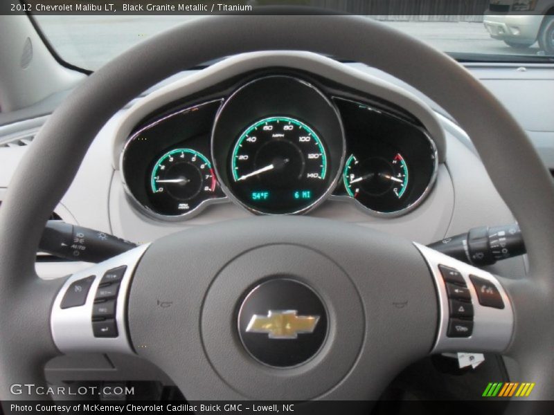 Black Granite Metallic / Titanium 2012 Chevrolet Malibu LT