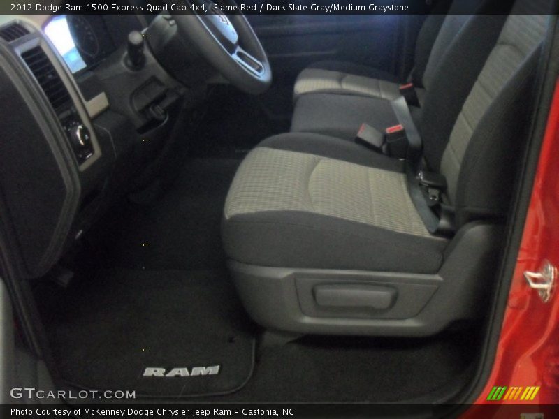 Flame Red / Dark Slate Gray/Medium Graystone 2012 Dodge Ram 1500 Express Quad Cab 4x4