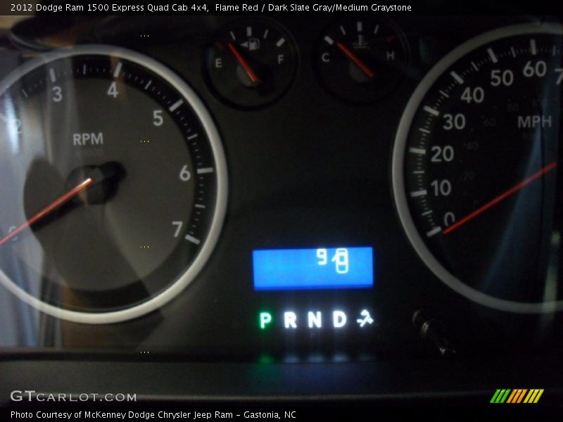 Flame Red / Dark Slate Gray/Medium Graystone 2012 Dodge Ram 1500 Express Quad Cab 4x4