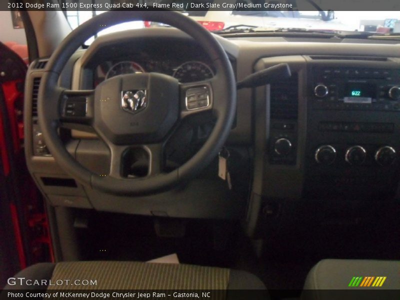 Flame Red / Dark Slate Gray/Medium Graystone 2012 Dodge Ram 1500 Express Quad Cab 4x4