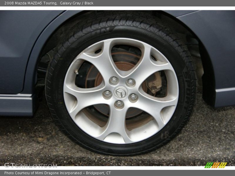 Galaxy Gray / Black 2008 Mazda MAZDA5 Touring