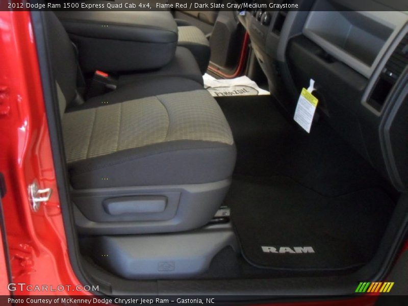 Flame Red / Dark Slate Gray/Medium Graystone 2012 Dodge Ram 1500 Express Quad Cab 4x4