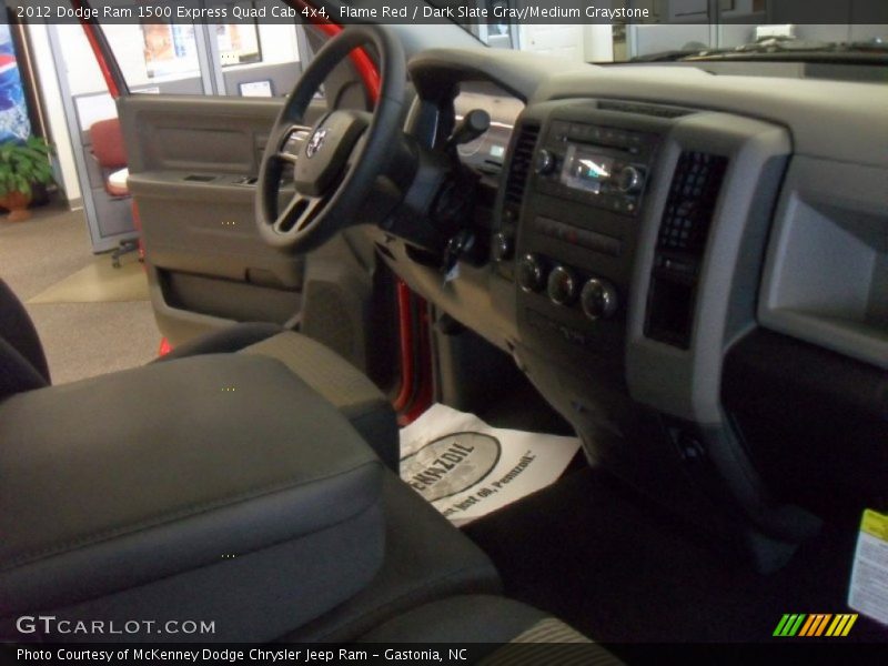 Flame Red / Dark Slate Gray/Medium Graystone 2012 Dodge Ram 1500 Express Quad Cab 4x4