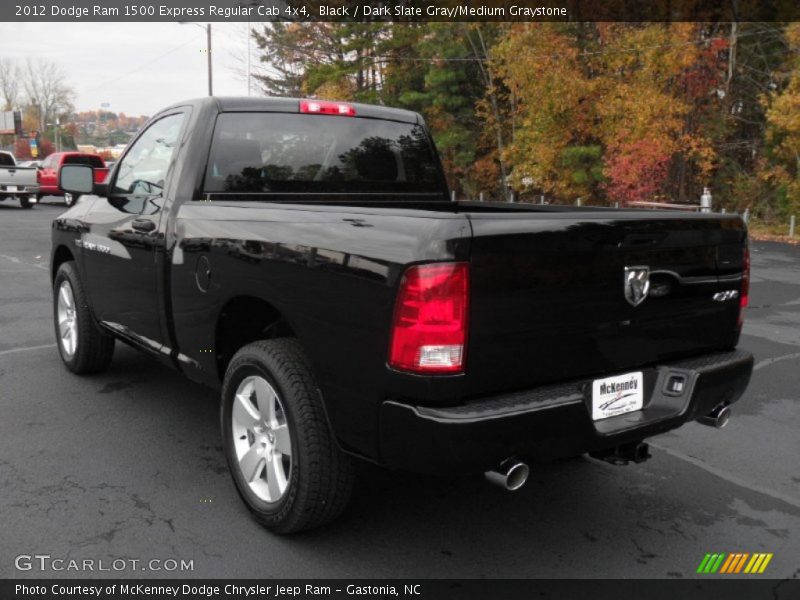 Black / Dark Slate Gray/Medium Graystone 2012 Dodge Ram 1500 Express Regular Cab 4x4