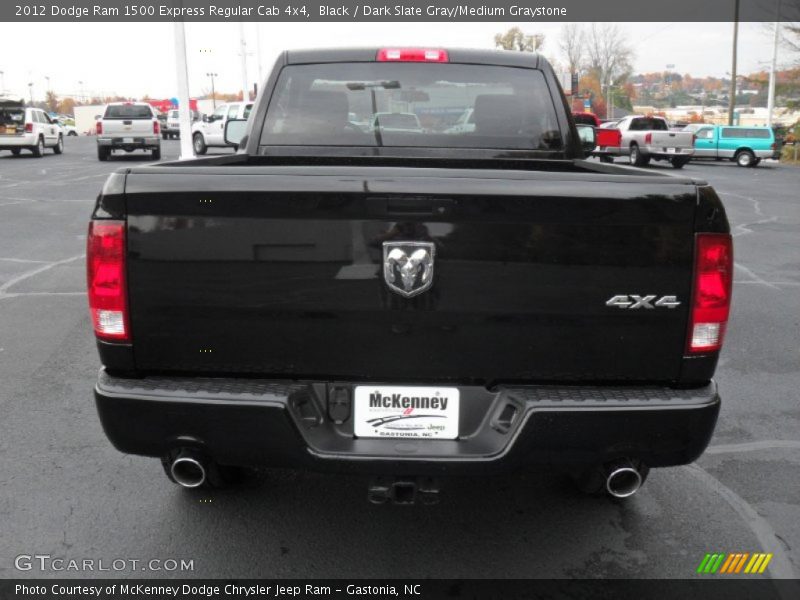 Black / Dark Slate Gray/Medium Graystone 2012 Dodge Ram 1500 Express Regular Cab 4x4