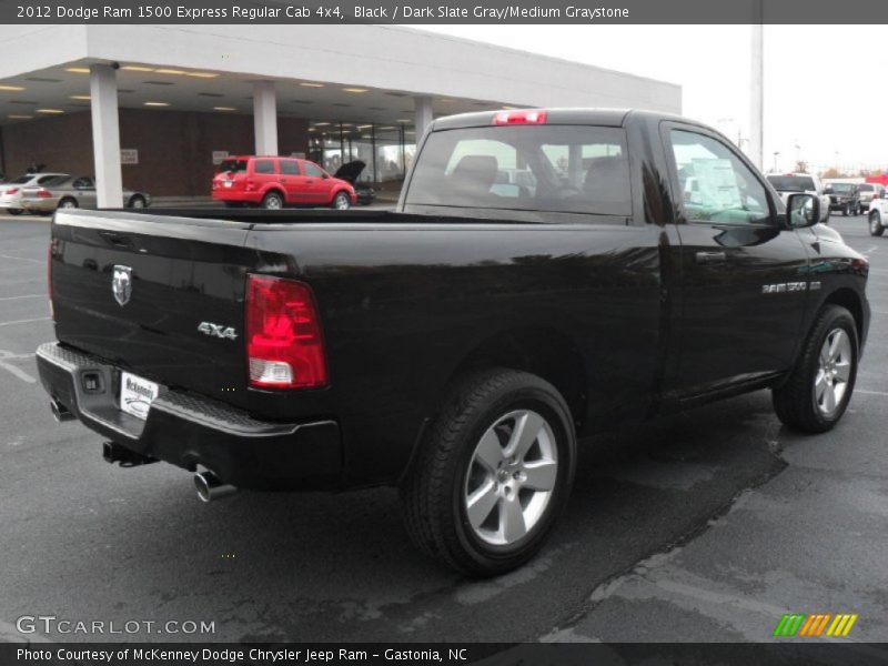 Black / Dark Slate Gray/Medium Graystone 2012 Dodge Ram 1500 Express Regular Cab 4x4