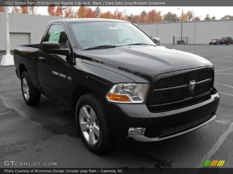 Black / Dark Slate Gray/Medium Graystone 2012 Dodge Ram 1500 Express Regular Cab 4x4