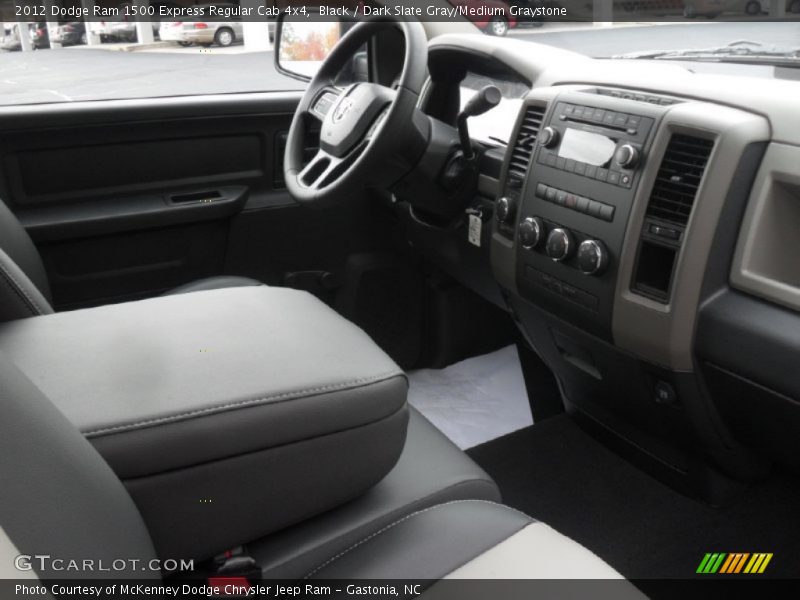Black / Dark Slate Gray/Medium Graystone 2012 Dodge Ram 1500 Express Regular Cab 4x4