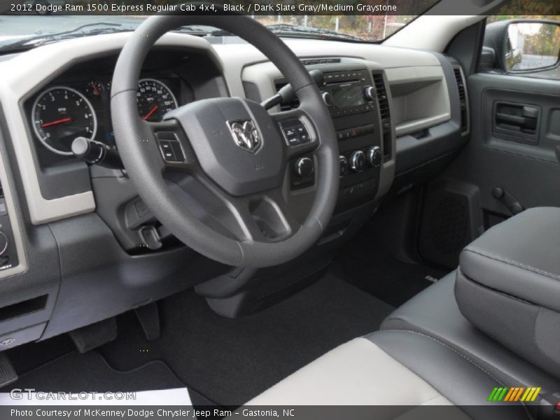 Black / Dark Slate Gray/Medium Graystone 2012 Dodge Ram 1500 Express Regular Cab 4x4