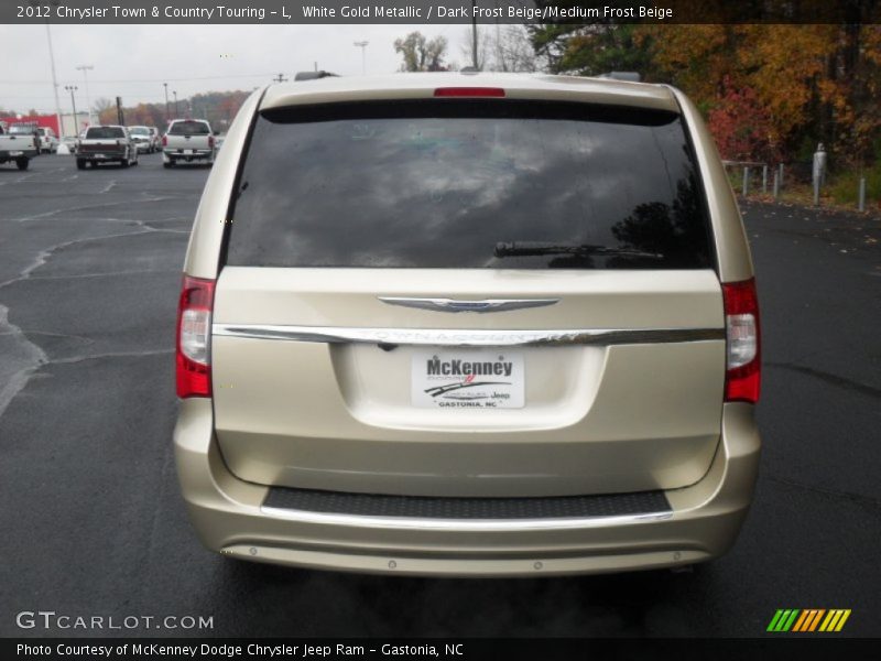 White Gold Metallic / Dark Frost Beige/Medium Frost Beige 2012 Chrysler Town & Country Touring - L