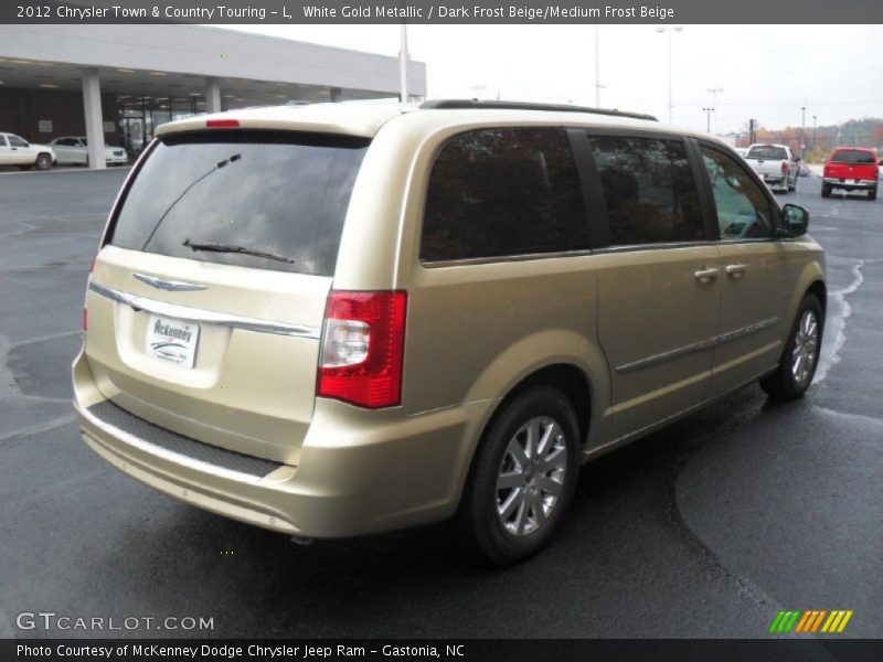 White Gold Metallic / Dark Frost Beige/Medium Frost Beige 2012 Chrysler Town & Country Touring - L