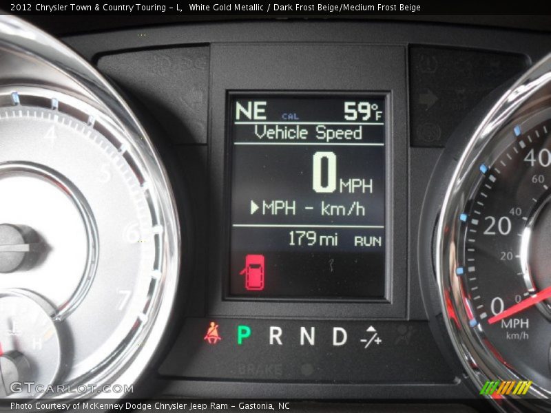 White Gold Metallic / Dark Frost Beige/Medium Frost Beige 2012 Chrysler Town & Country Touring - L