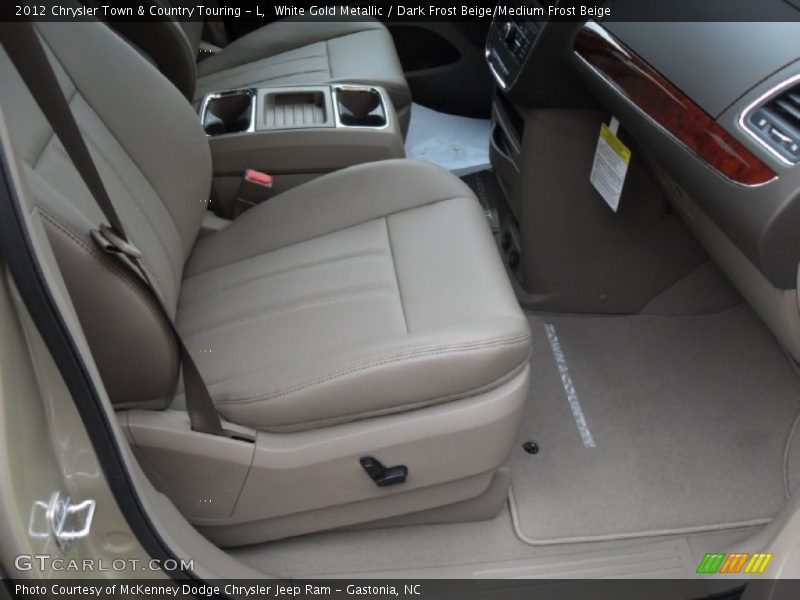 White Gold Metallic / Dark Frost Beige/Medium Frost Beige 2012 Chrysler Town & Country Touring - L