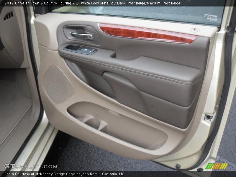 White Gold Metallic / Dark Frost Beige/Medium Frost Beige 2012 Chrysler Town & Country Touring - L