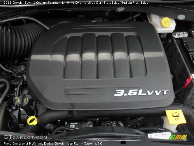 White Gold Metallic / Dark Frost Beige/Medium Frost Beige 2012 Chrysler Town & Country Touring - L