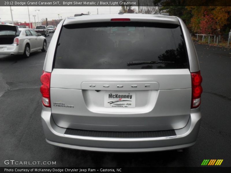 Bright Silver Metallic / Black/Light Graystone 2012 Dodge Grand Caravan SXT