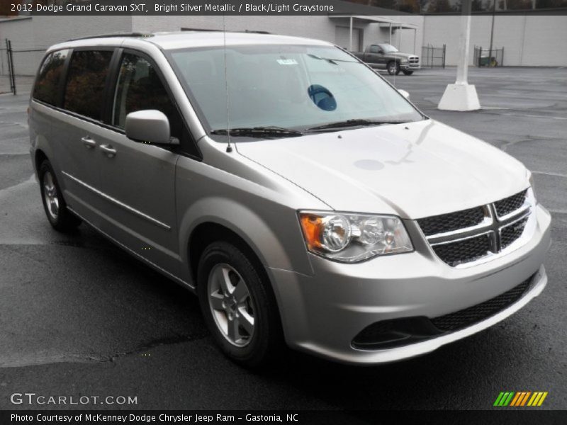 Bright Silver Metallic / Black/Light Graystone 2012 Dodge Grand Caravan SXT