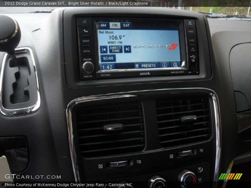 Bright Silver Metallic / Black/Light Graystone 2012 Dodge Grand Caravan SXT