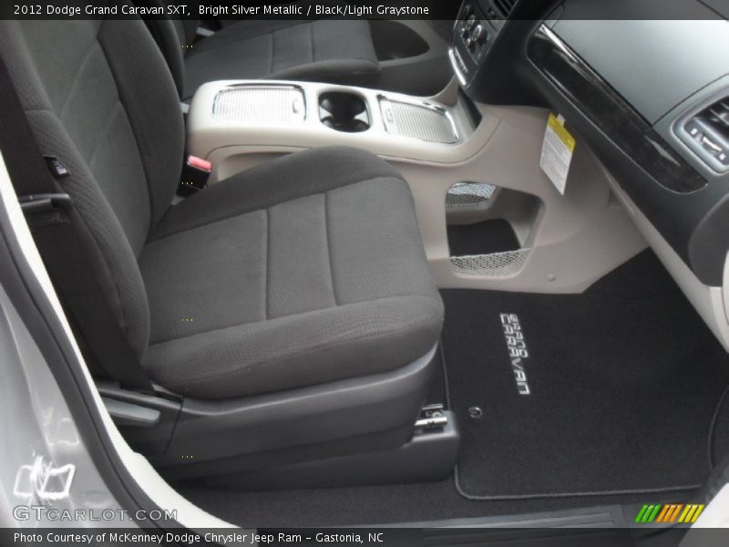 Bright Silver Metallic / Black/Light Graystone 2012 Dodge Grand Caravan SXT
