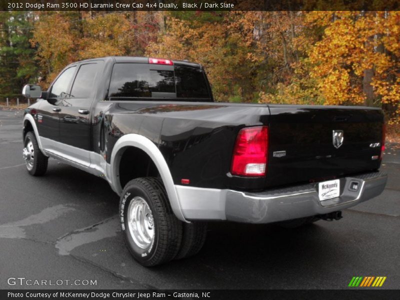 Black / Dark Slate 2012 Dodge Ram 3500 HD Laramie Crew Cab 4x4 Dually