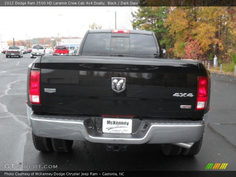 Black / Dark Slate 2012 Dodge Ram 3500 HD Laramie Crew Cab 4x4 Dually