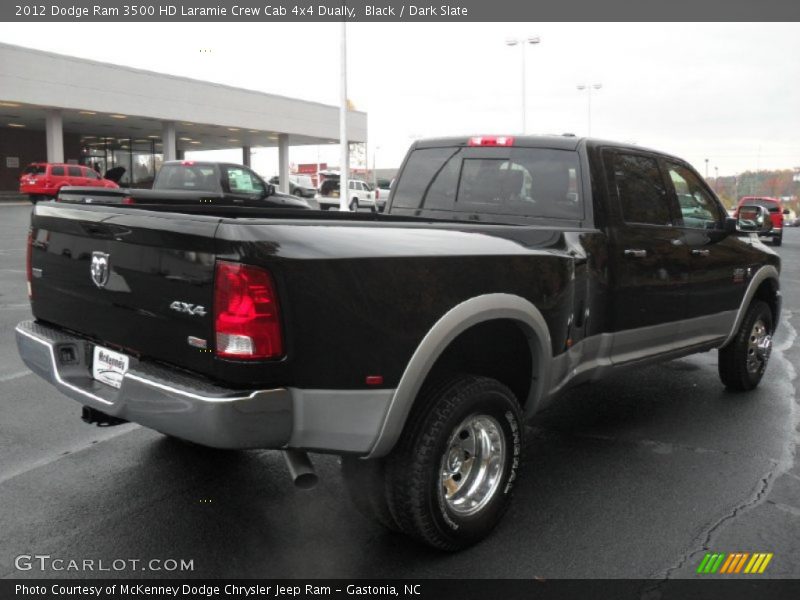 Black / Dark Slate 2012 Dodge Ram 3500 HD Laramie Crew Cab 4x4 Dually