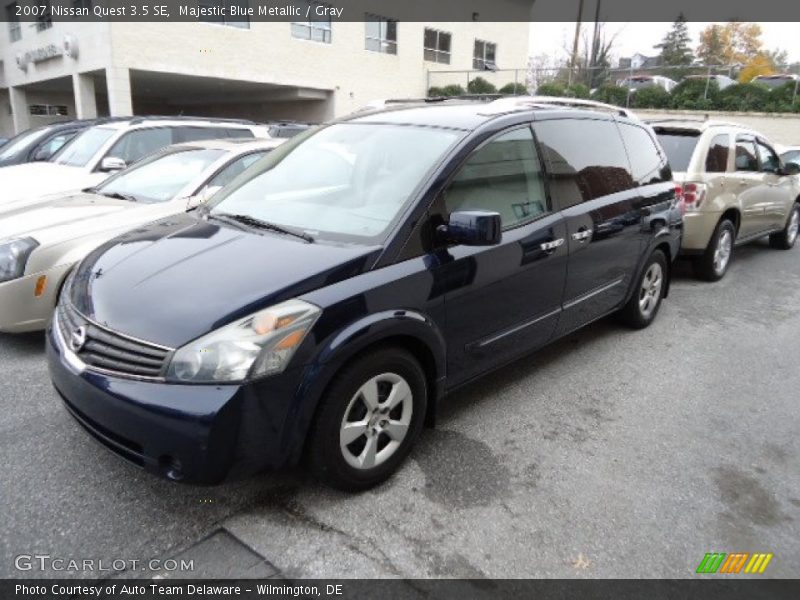 Majestic Blue Metallic / Gray 2007 Nissan Quest 3.5 SE