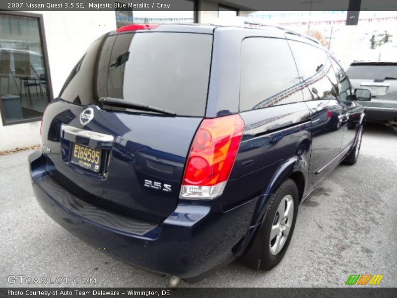 Majestic Blue Metallic / Gray 2007 Nissan Quest 3.5 SE