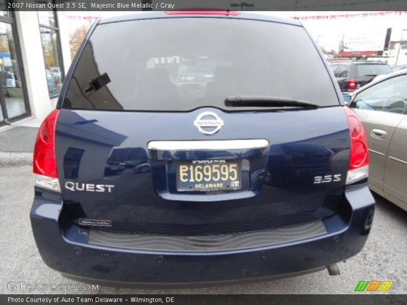 Majestic Blue Metallic / Gray 2007 Nissan Quest 3.5 SE
