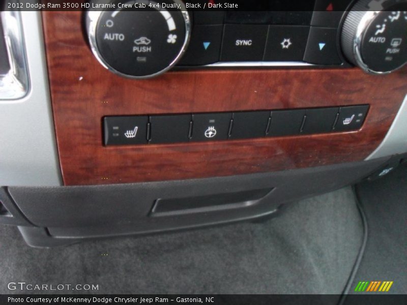 Black / Dark Slate 2012 Dodge Ram 3500 HD Laramie Crew Cab 4x4 Dually