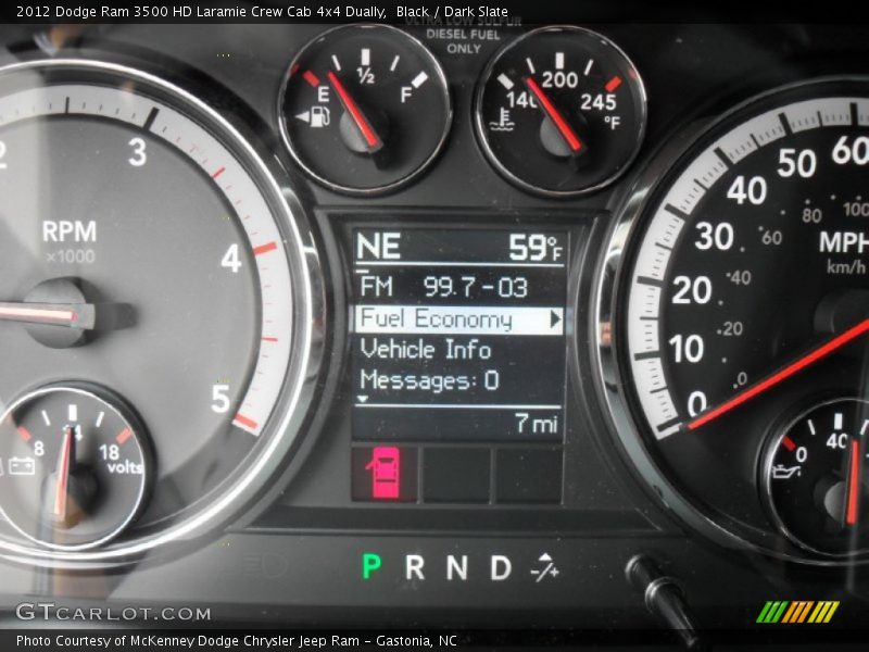 Black / Dark Slate 2012 Dodge Ram 3500 HD Laramie Crew Cab 4x4 Dually