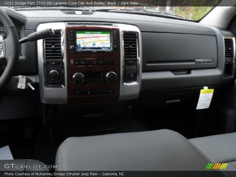 Black / Dark Slate 2012 Dodge Ram 3500 HD Laramie Crew Cab 4x4 Dually