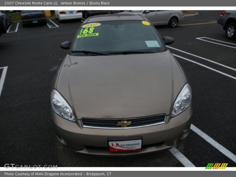 Amber Bronze / Ebony Black 2007 Chevrolet Monte Carlo LS