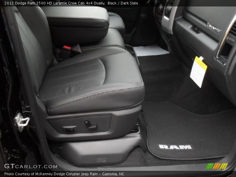 Black / Dark Slate 2012 Dodge Ram 3500 HD Laramie Crew Cab 4x4 Dually