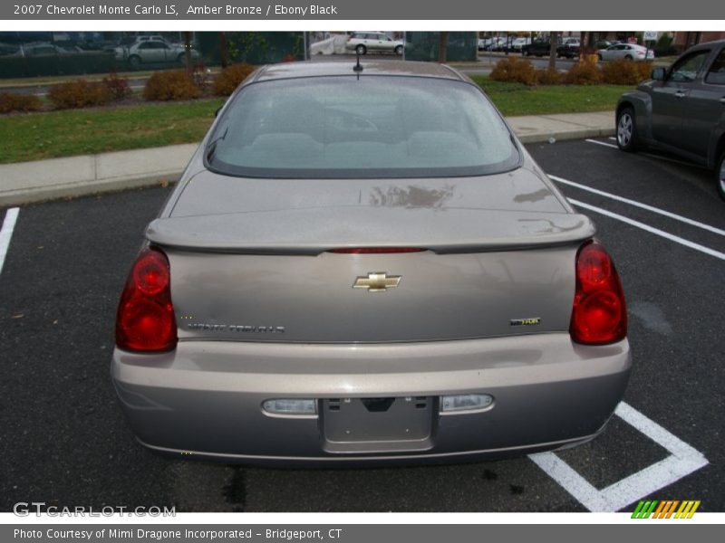 Amber Bronze / Ebony Black 2007 Chevrolet Monte Carlo LS