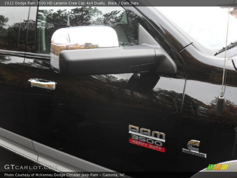 Black / Dark Slate 2012 Dodge Ram 3500 HD Laramie Crew Cab 4x4 Dually