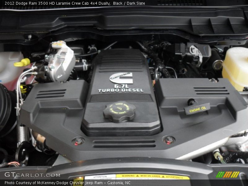 Black / Dark Slate 2012 Dodge Ram 3500 HD Laramie Crew Cab 4x4 Dually