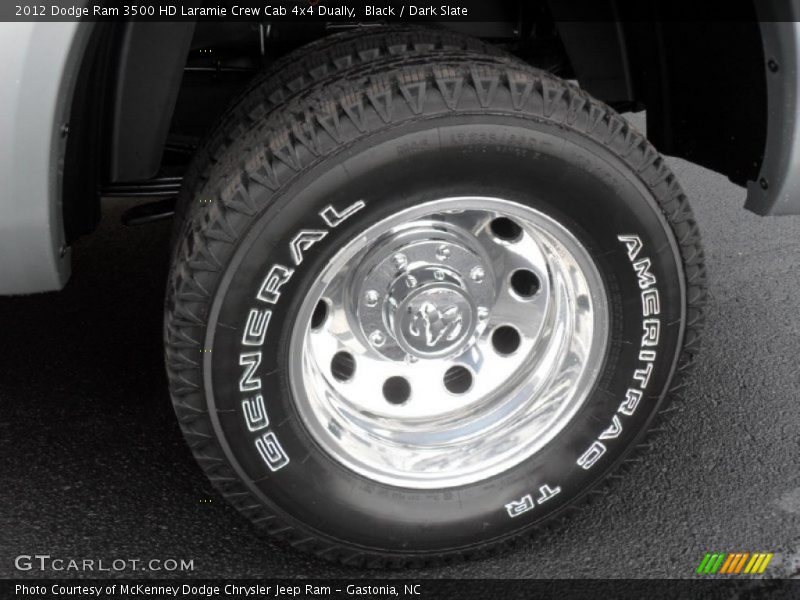 Black / Dark Slate 2012 Dodge Ram 3500 HD Laramie Crew Cab 4x4 Dually