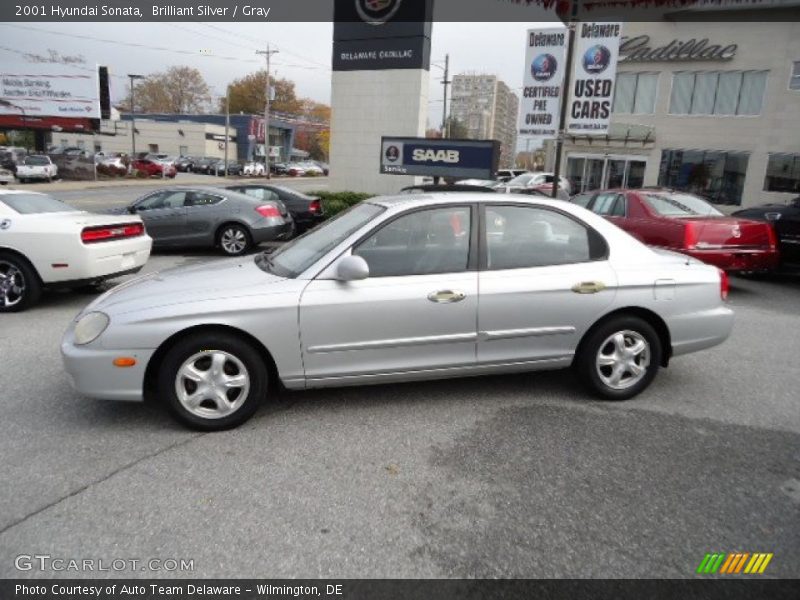 Brilliant Silver / Gray 2001 Hyundai Sonata