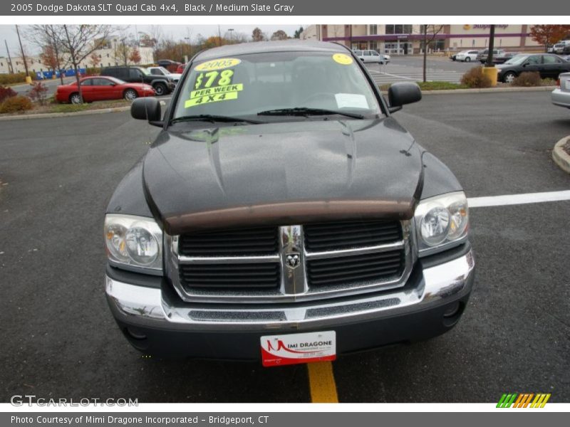 Black / Medium Slate Gray 2005 Dodge Dakota SLT Quad Cab 4x4