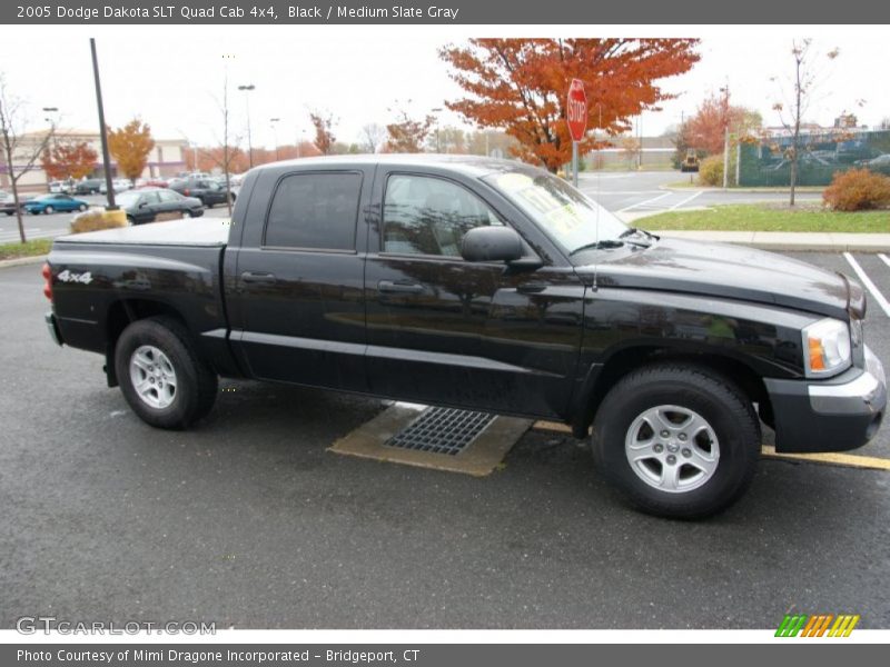Black / Medium Slate Gray 2005 Dodge Dakota SLT Quad Cab 4x4