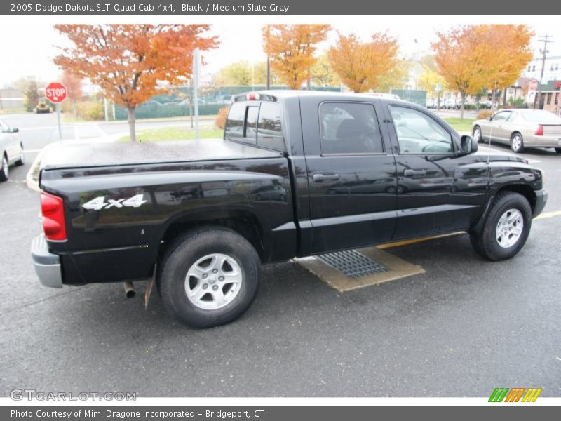 Black / Medium Slate Gray 2005 Dodge Dakota SLT Quad Cab 4x4