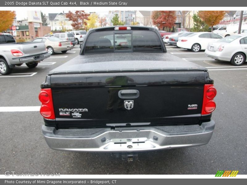 Black / Medium Slate Gray 2005 Dodge Dakota SLT Quad Cab 4x4