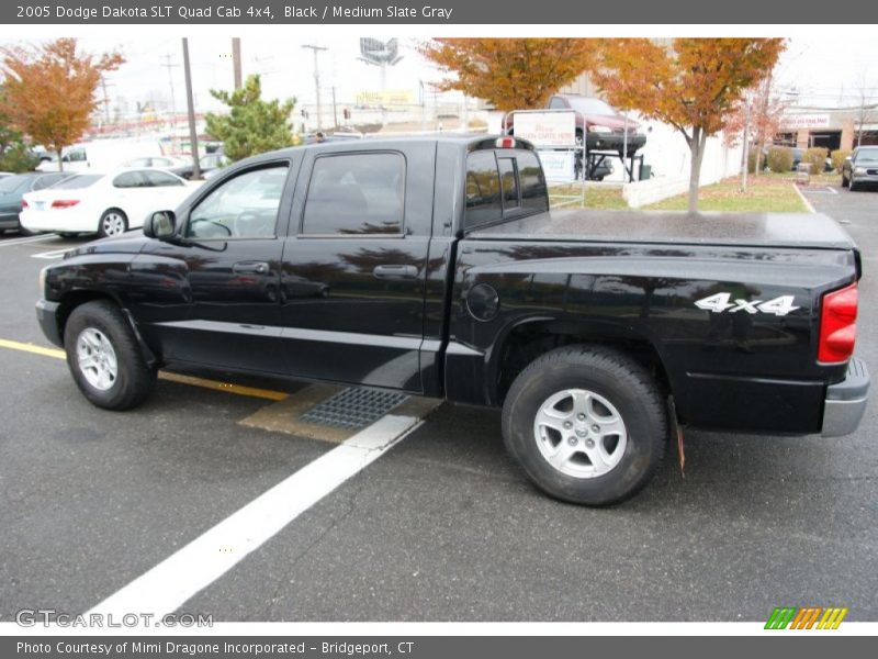 Black / Medium Slate Gray 2005 Dodge Dakota SLT Quad Cab 4x4