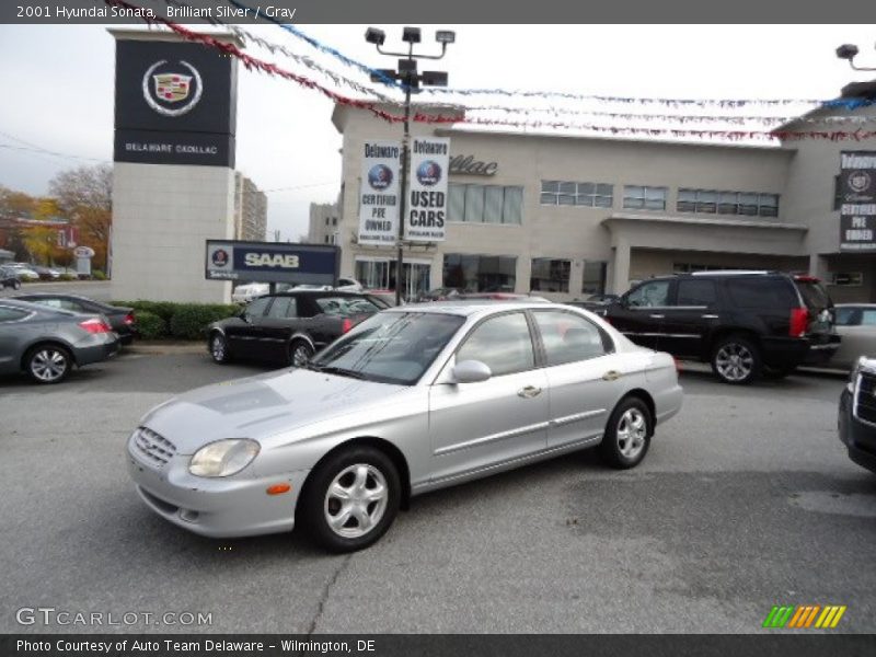 Brilliant Silver / Gray 2001 Hyundai Sonata