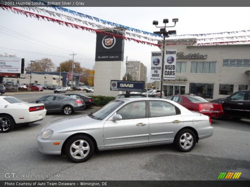 Brilliant Silver / Gray 2001 Hyundai Sonata