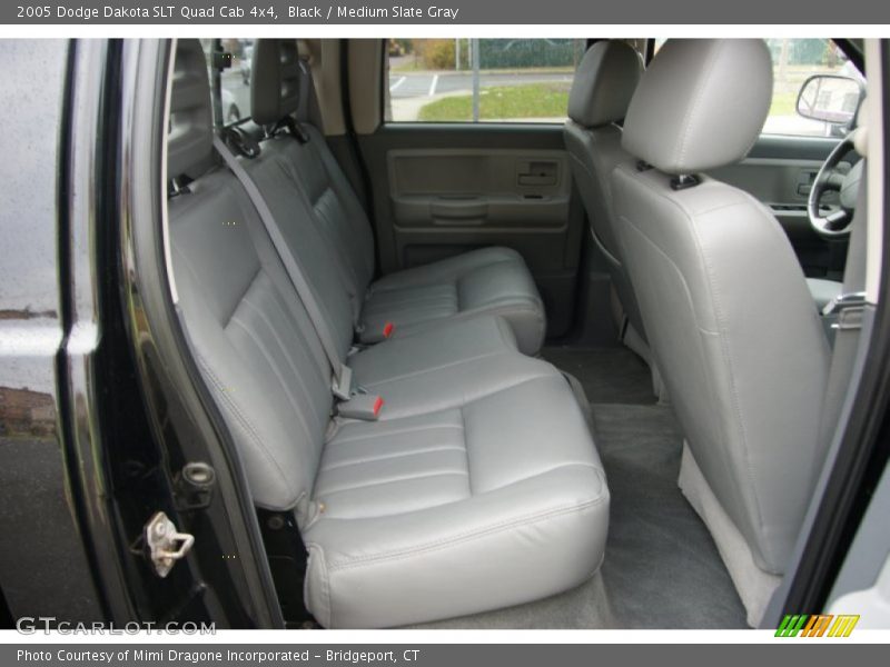 Black / Medium Slate Gray 2005 Dodge Dakota SLT Quad Cab 4x4