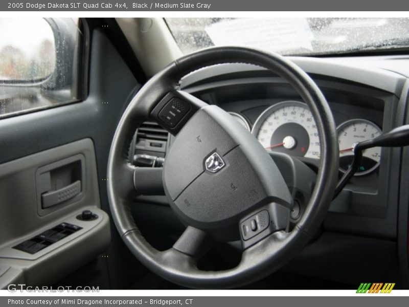 Black / Medium Slate Gray 2005 Dodge Dakota SLT Quad Cab 4x4